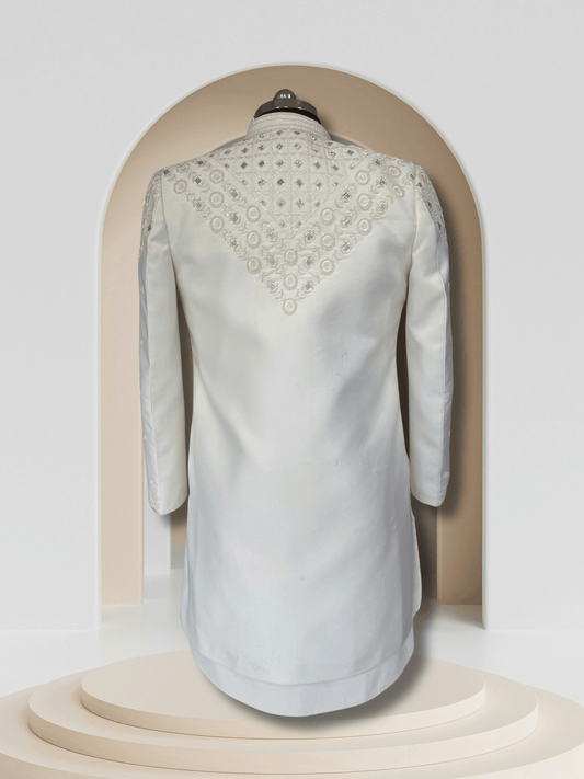 Radiant White – Indo-Western 3-Piece Set