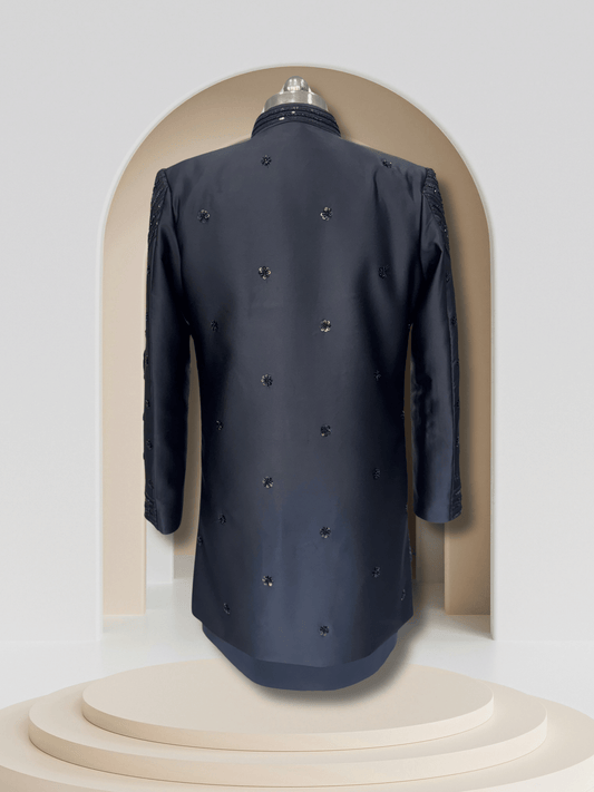 Luxe Obsidian – Classic Black Indo-Western Set (3 Piece)