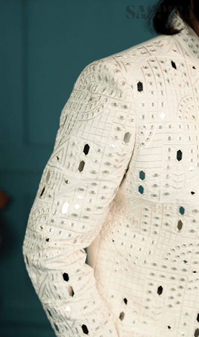 Elite Jodhpuri 3-Piece Suit – Mirror & Sequin Embroidered  Elegance in White